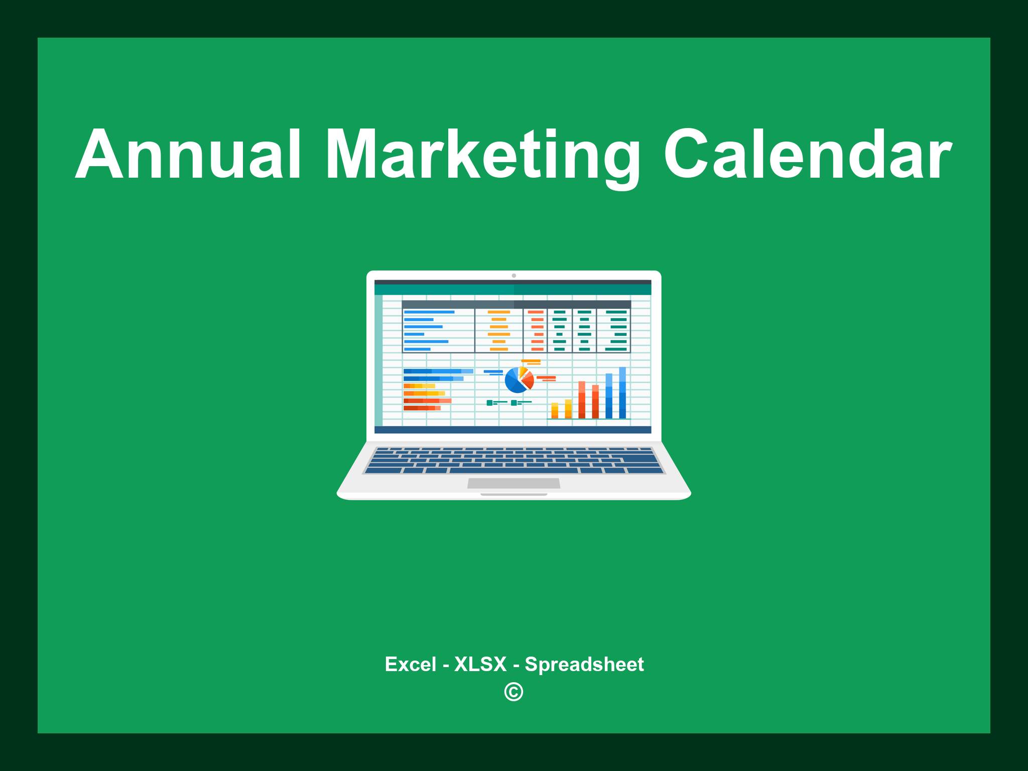 Annual Marketing Calendar Template Excel