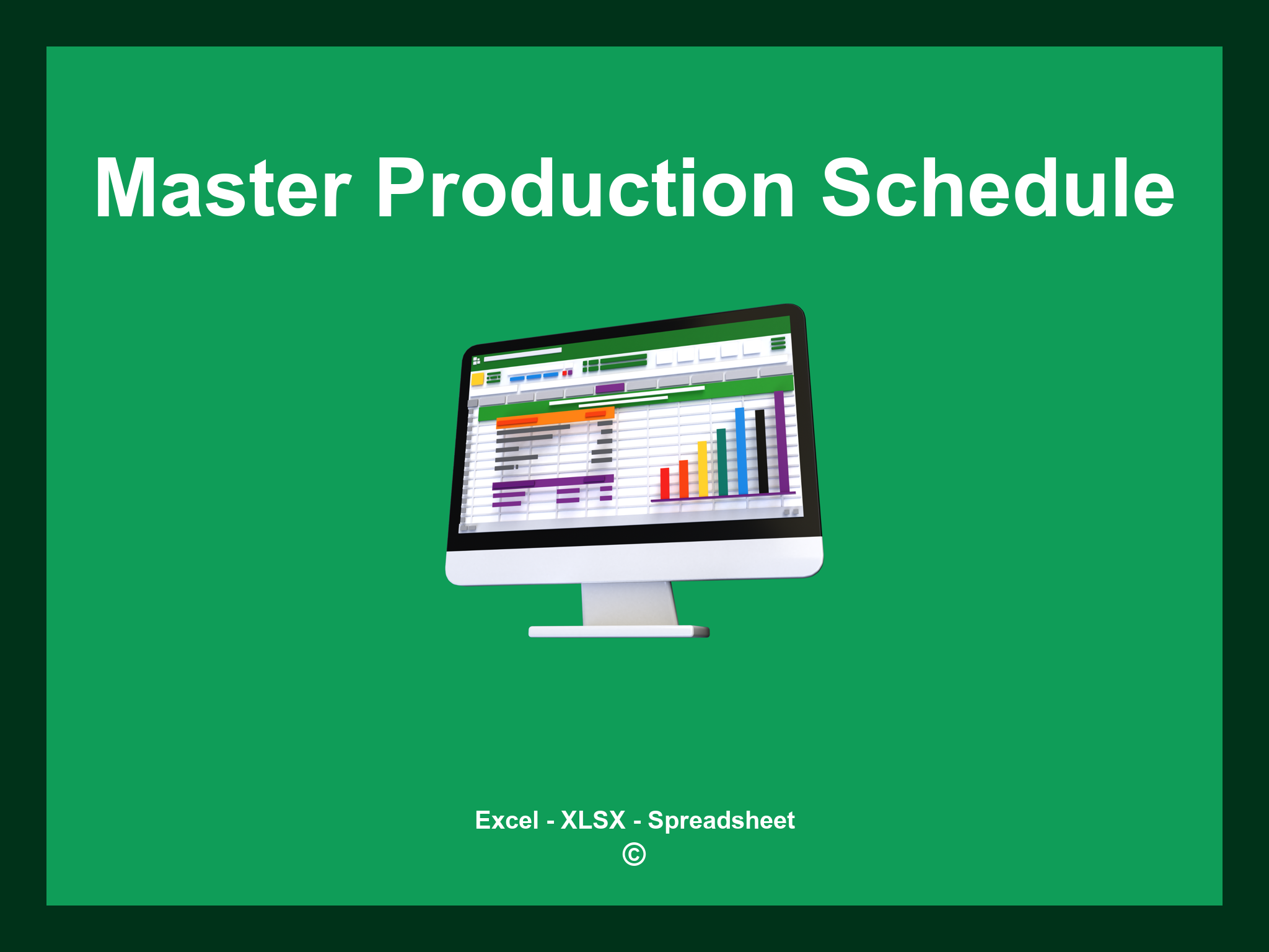 Master Production Schedule Template Excel