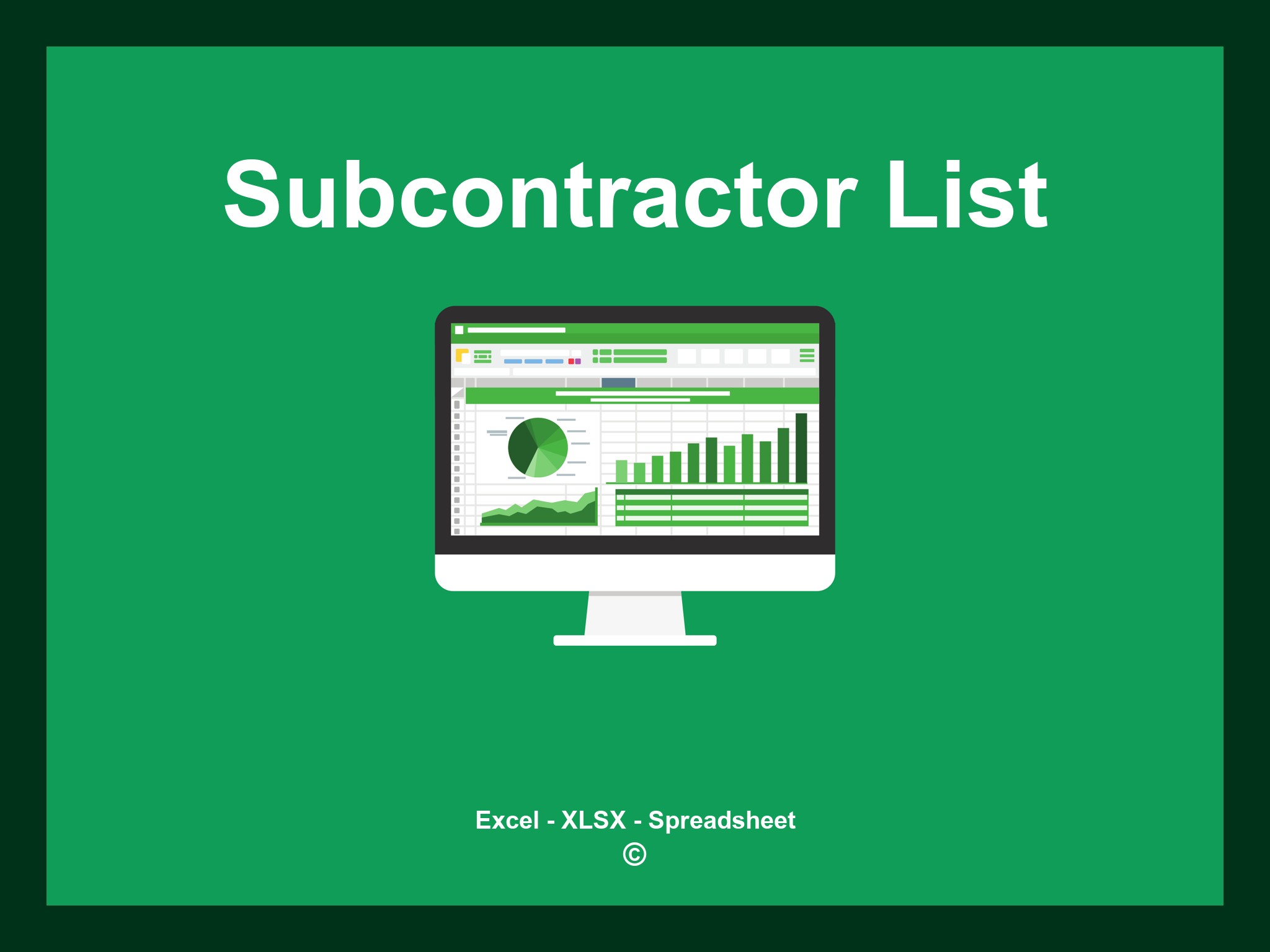 Subcontractor List Template Excel